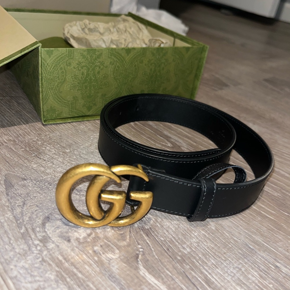 Black Gucci Belt